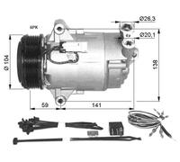 Compressore, Climatizzatore per OPEL VAUXHALL ASTRA ASTRAVAN ZAFIRA ZAFIRA / ZAF