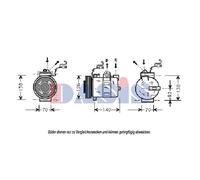 Compressore Climatizzatore Per Opel Vectra B Caravan