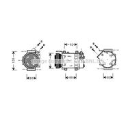Compressore Climatizzatore Per Renault Clio II BB0 1 2 CB0 Kangoo FC0