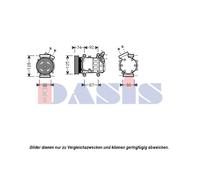 AKS DASIS 851609N Compressore aria condizionata