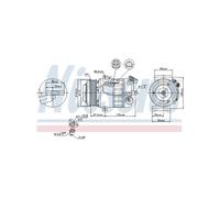 Compressore Climatizzatore Per Renault Laguna III Nissan X-Trail Van 92600-1DE0A
