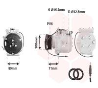 Compressore Climatizzatore Per Saab 9-3 Cabriolet 2.0 Turbo 2.0I