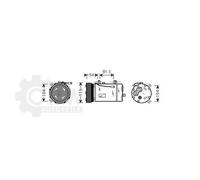 Compressore Climatizzatore Per Seat Alhambra 1.8 T 20V Anno 97-10