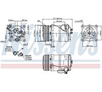 NISSENS 89249 Compressore aria condizionata