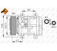 Compressore, Climatizzatore per VOLVO C70 S40 S70 V40 V70 XC70