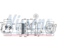 Compressore, Climatizzatore per VOLVO S60 S80 V70 XC70