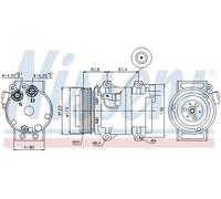 Compressore, Climatizzatore per VOLVO S60 S80 V70 XC70 XC90