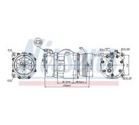 Compressore Climatizzatore Per VW GOLF III PASSAT VARIANT SEAT IBIZA II ALHAMBRA