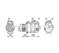 Compressore Climatizzatore per VW Multivan V