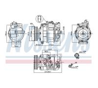 Compressore climatizzatore aria condizionata Nissens per AUDI Q7 A8 VW TOUAR #ck