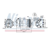 Compressore, condizionatore d'aria NISSENS 89044