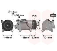 VAN WEZEL 0600K567 Compressore aria condizionata