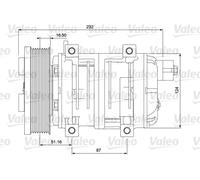 Compressore climatizzazione Fissaggio diretto 716657 VALEO