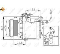 NRF 32165 Compressore aria condizionata