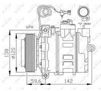 NRF 32377 Compressore aria condizionata