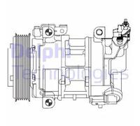 Compressore climatizzazione PAG 46 CS20325 DELPHI per CITROËN PEUGEOT DS