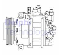 Compressore climatizzazione PAG 46 CS20475 DELPHI per VW AUDI
