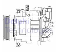Compressore climatizzazione PAG 46 CS20476 DELPHI per VW TRANSPORTER T5 Autobus