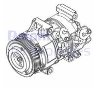 Compressore climatizzazione PAG 46 CS20495 DELPHI per TOYOTA COROLLA Verso