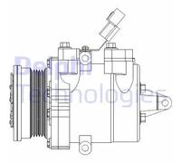 Compressore climatizzazione PAG 46 CS20534 DELPHI per MITSUBISHI COLT VI