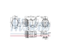 Compressore Climatizzazione Per Ford Maverick Mondeo II III Transit 4681621