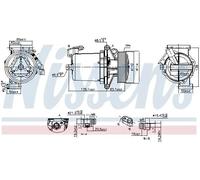 Compressore climatizzazione R 1234yf 890172 NISSENS