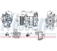 NISSENS 890790 Compressore aria condizionata