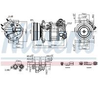 NISSENS 891004 Compressore aria condizionata