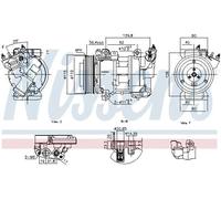 Compressore aria condizionata NISSENS 891016