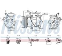 NISSENS 891095 Compressore aria condizionata
