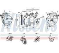 NISSENS 891108 Compressore aria condizionata