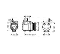 AVA COOLING SYSTEMS HYAK093 Compressore aria condizionata