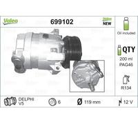 Compressore climatizzazione R 134a PAG 46 699102 VALEO per OPEL VECTRA B
