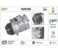 Compressore climatizzazione R 134a PAG 46 699298 VALEO per MERCEDES-BENZ