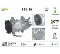 Compressore climatizzazione R 134a PAG 46 813189 VALEO per CITROËN PEUGEOT