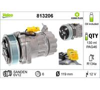 Compressore climatizzazione R 134a PAG 46 813206 VALEO per MINI PEUGEOT CITROËN