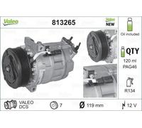 Compressore climatizzazione R 134a PAG 46 813265 VALEO per RENAULT NISSAN