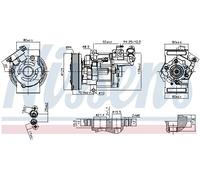 NISSENS 89579 Compressore aria condizionata