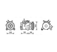Compressore climatizzazione R 134a PAG 46 CRAK133 AVA QUALITY COOLING