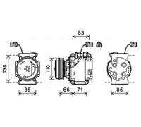 AVA COOLING SYSTEMS HDAK260 Compressore aria condizionata