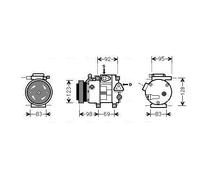 Compressore climatizzazione R 134a PAG 46 HYAK239 AVA QUALITY COOLING per KIA