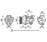 AVA COOLING SYSTEMS TOAK584 Compressore aria condizionata