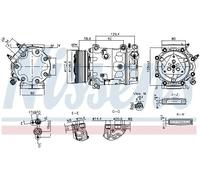 NISSENS 890780 Compressore aria condizionata