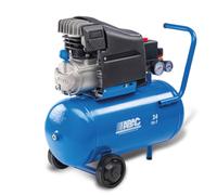 Compressore coassiale elettrico carrellato pole position L20 line Abac 24 lt 2HP