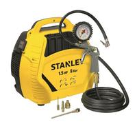 COMPRESSORE COMPATTO PORTATILE AIR KIT 1.5 HP OILLESS + KIT GONFIAGGIO - STANLEY