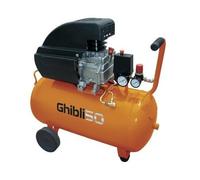 COMPRESSORE D'ARIA CON RUOTE BRIXO GHIBLI 50LT MOTORE 2HP CARRELLATO