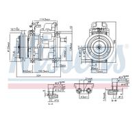 Compressore, condizionatore d'aria NISSENS 890028