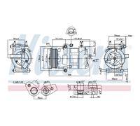 NISSENS 890217 Compressore aria condizionata