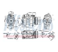 NISSENS 890218 Compressore aria condizionata