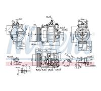 Compressore, condizionatore d'aria NISSENS 890322